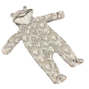🛑 4/$20 Carters 6 month Fleece Warm Zip Up Suit Bunting Bag Baby Girl Boy Fall